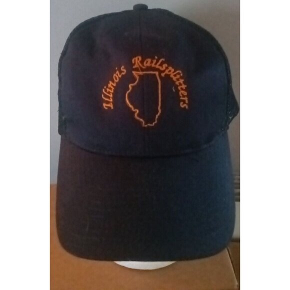 Illinois Railsplitters Trucker Cap Hat Mesh OTTO Snapback Vtg One Size Fits Most - Picture 2 of 7